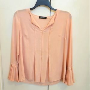 WOMENS IVANKA TRUMP PEACH BLOUSE